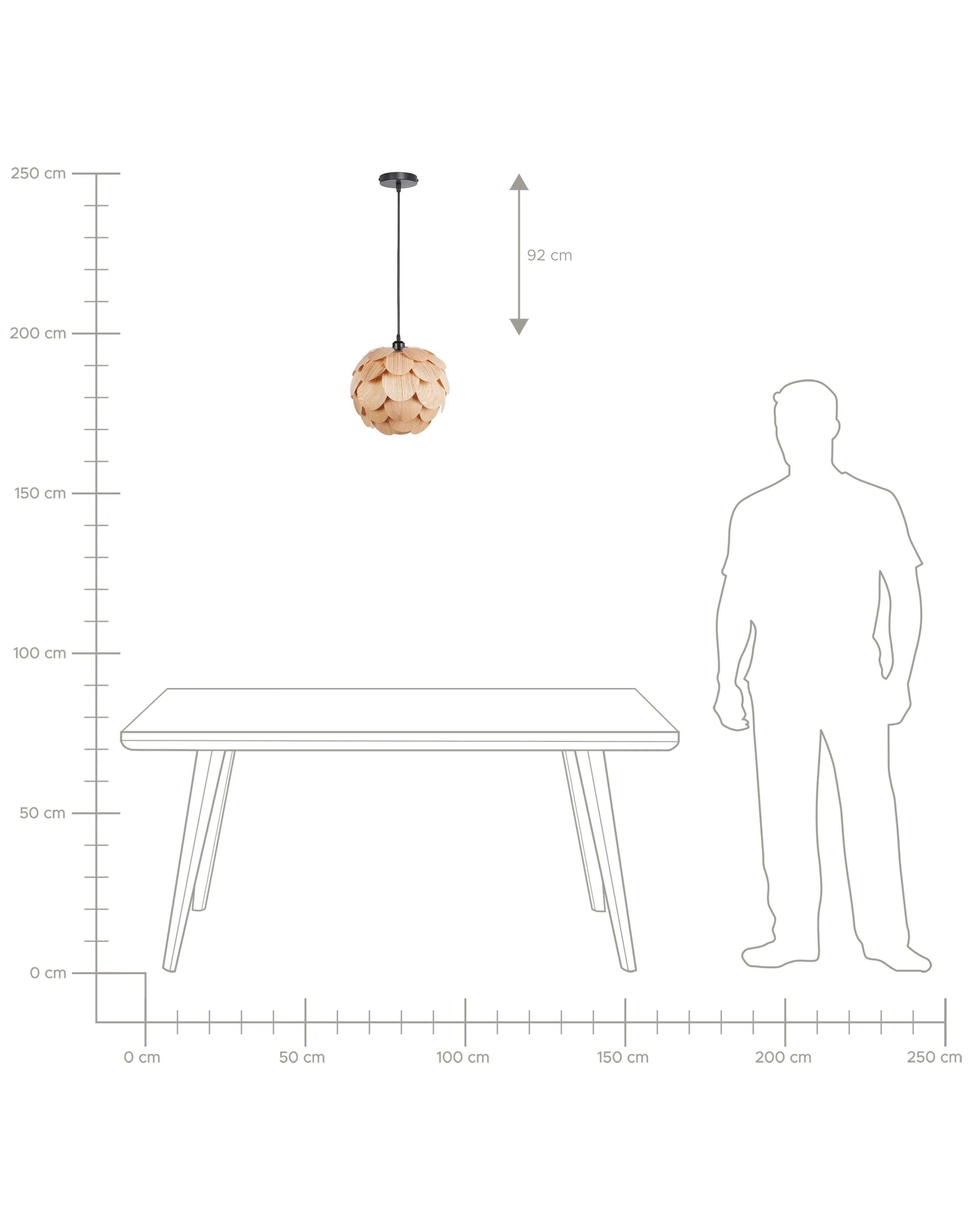Hanglamp BAMPUR Bamboehout Natuurlijk