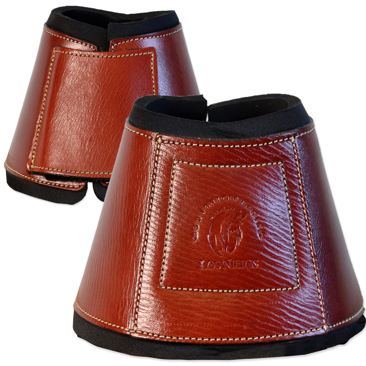 Sinos | Couro e Neoprene | Cor Cereja | Equipamento para Cavalos | Artigos de Selaria | Tradição Artesanal | Los Nietos