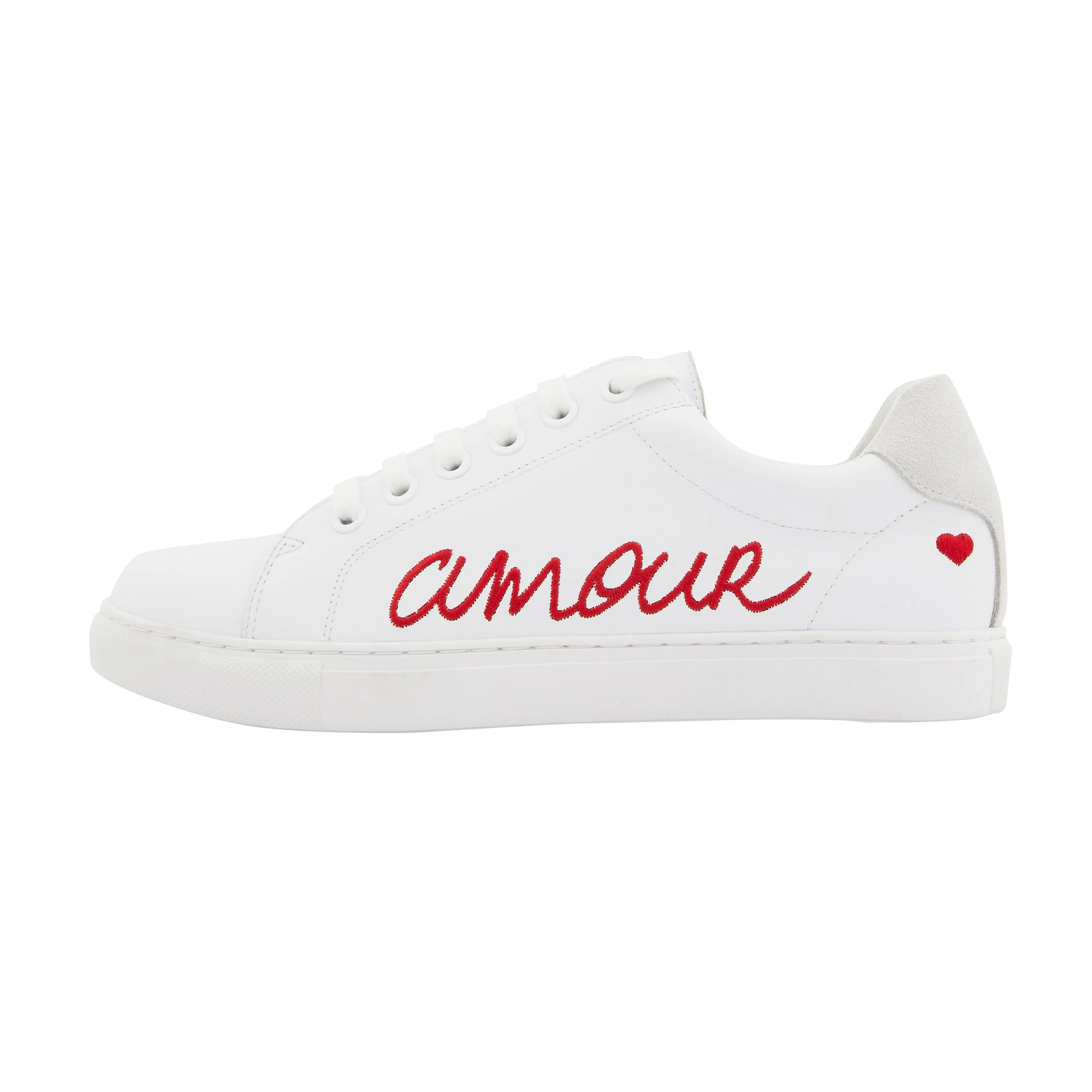 SIMONE AMOUR - Sneakers en cuir | Blanc