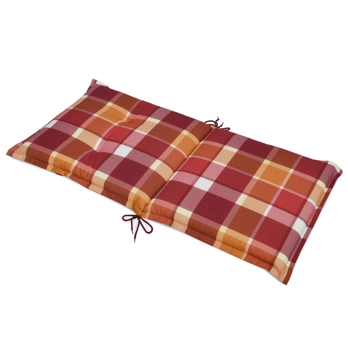 Beautissu Sunny RO lage rugleuning stoel 100x50x6cm rood geblokt