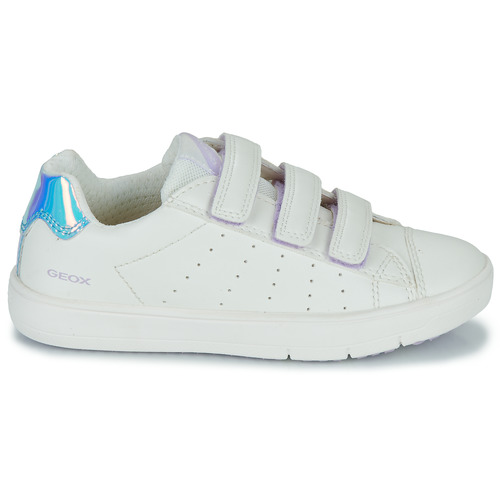 Geox - J SILENEX GIRL B - Blanc / Iridescent
