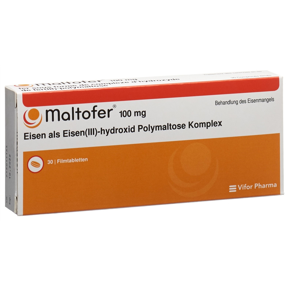 MALTOFER Filmtabl 100 mg Blist 30 Stk