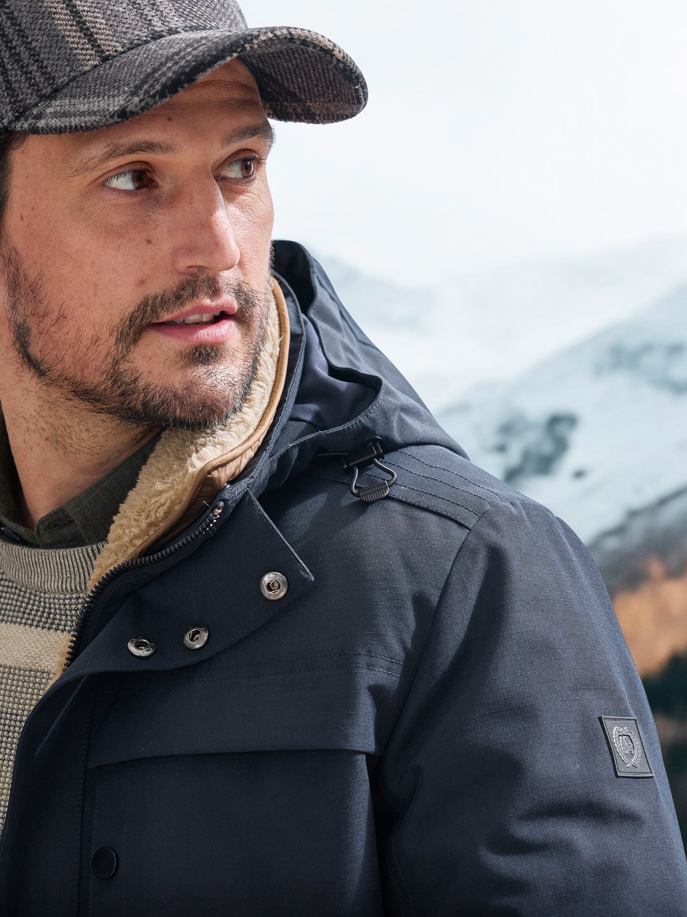 Herrenjacke mit herausnehmbarer Innenjacke