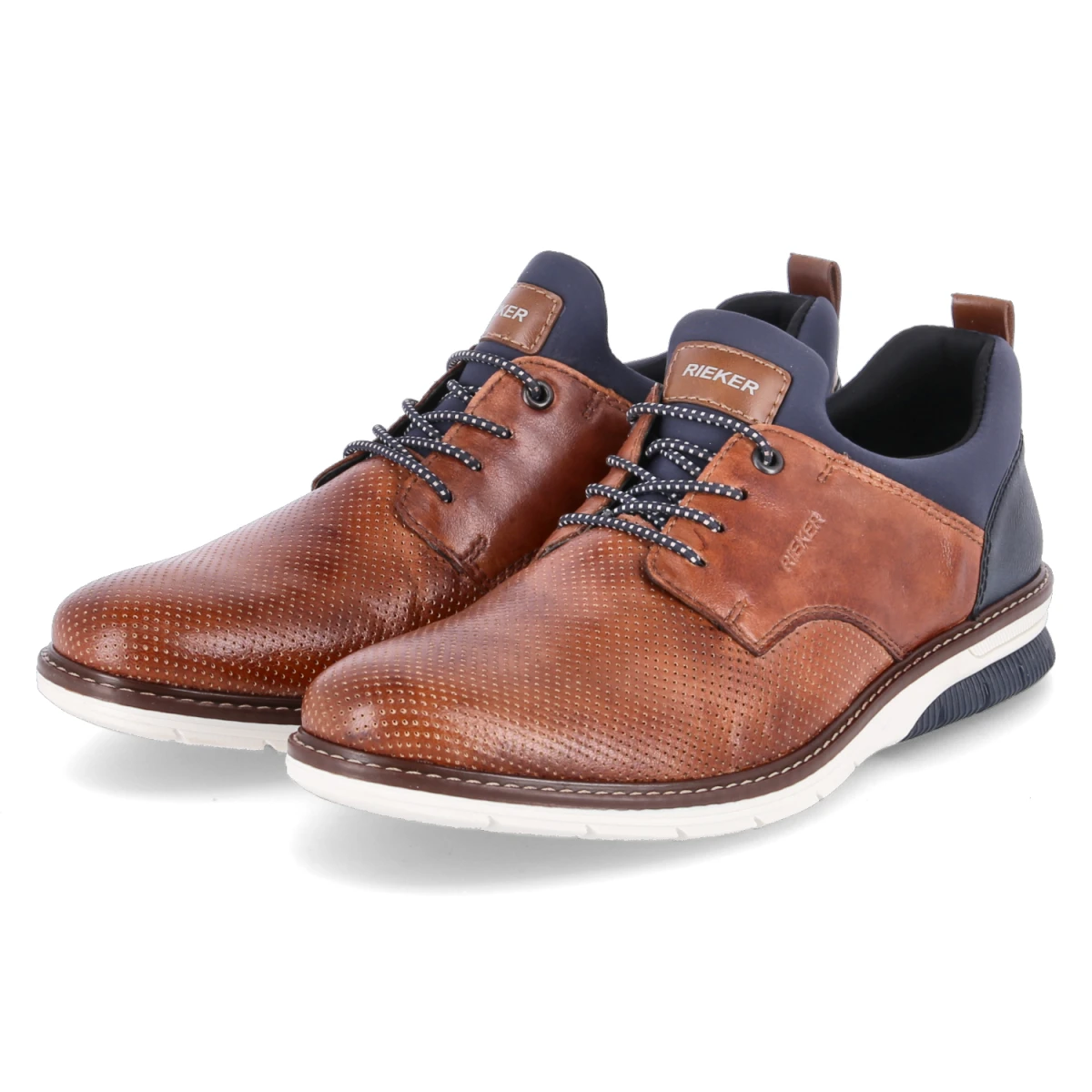 RiekerHalbschuhe - nuss/lake/navy/amaretto