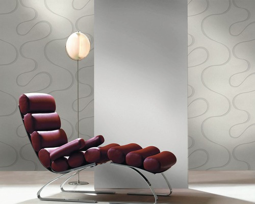 Vliesbehang 53339 Colani VISIONS abstract crème zilver