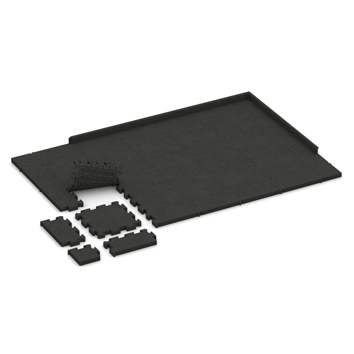 Paddockmat 50x50x5 cm - Design: Antraciet | vorstbestendig en waterdoorlatend | antislip en gemakkelijk te reinigen | eenvoudige installatie dankzij het in elkaar grijpende systeem | WARCO