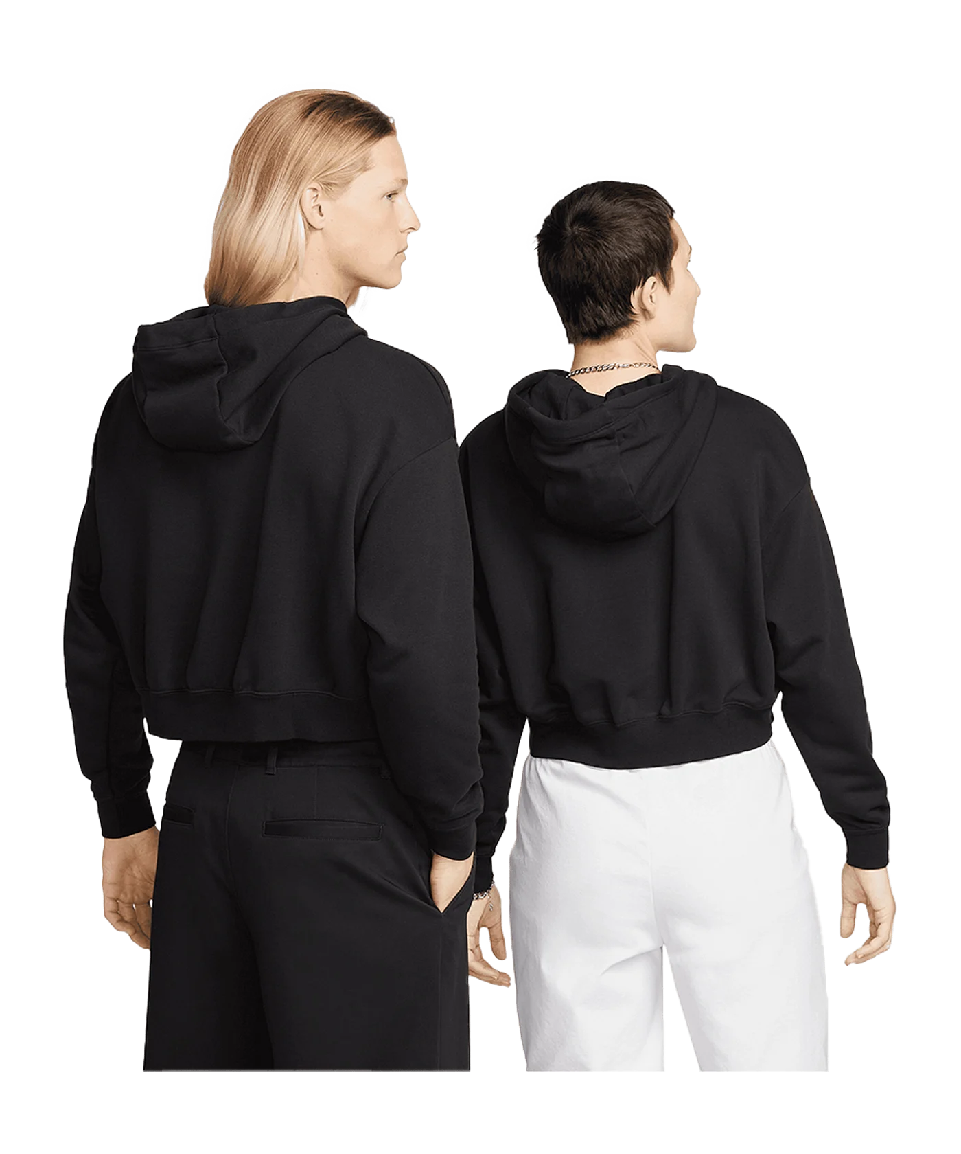 Nike Club Fleece Cropped Hoody Damen Weiss F100