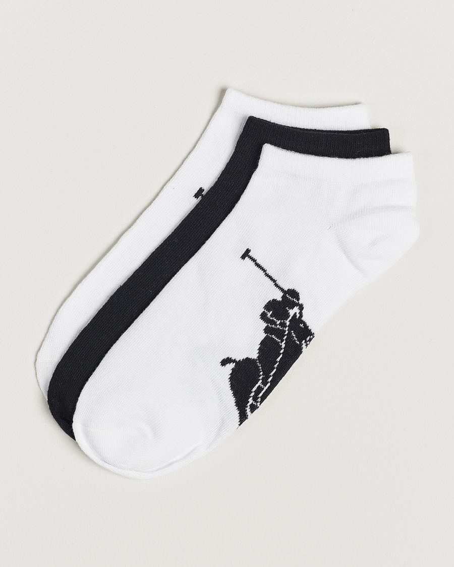 Polo Ralph Lauren 3-Pack Sneaker Sock White/Black