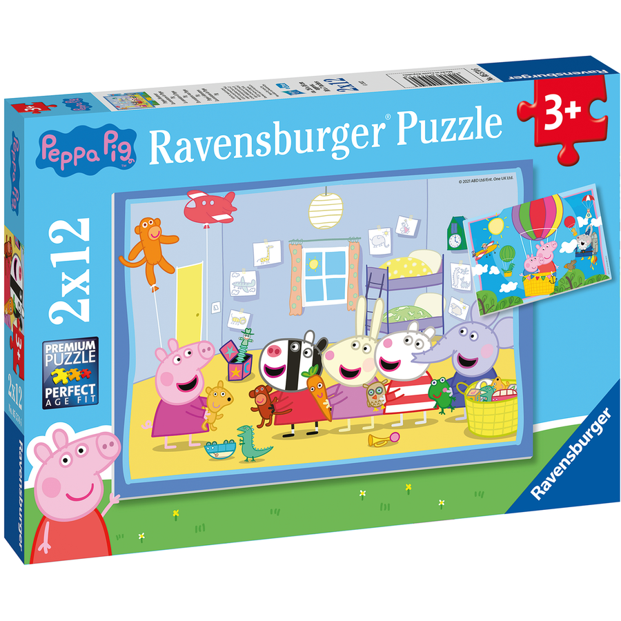 Ravensburger Puzzle 2x12 Teile - Peppas Abenteuer