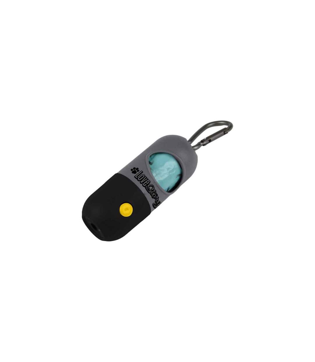 Paris Prix - Distributeur De Sacs à Excréments lampe 11cm Gris