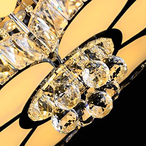 LED Deckenleuchte 3018-780 mm 140 W Kristall Fernbedienung Lichtfarben steuerbar warmweiß, neutralweiß, kaltweiß dimmbar Wohnzimmerleuchte Kronleuchte Pendelleuchte Deckenlampe Deckenstrahler