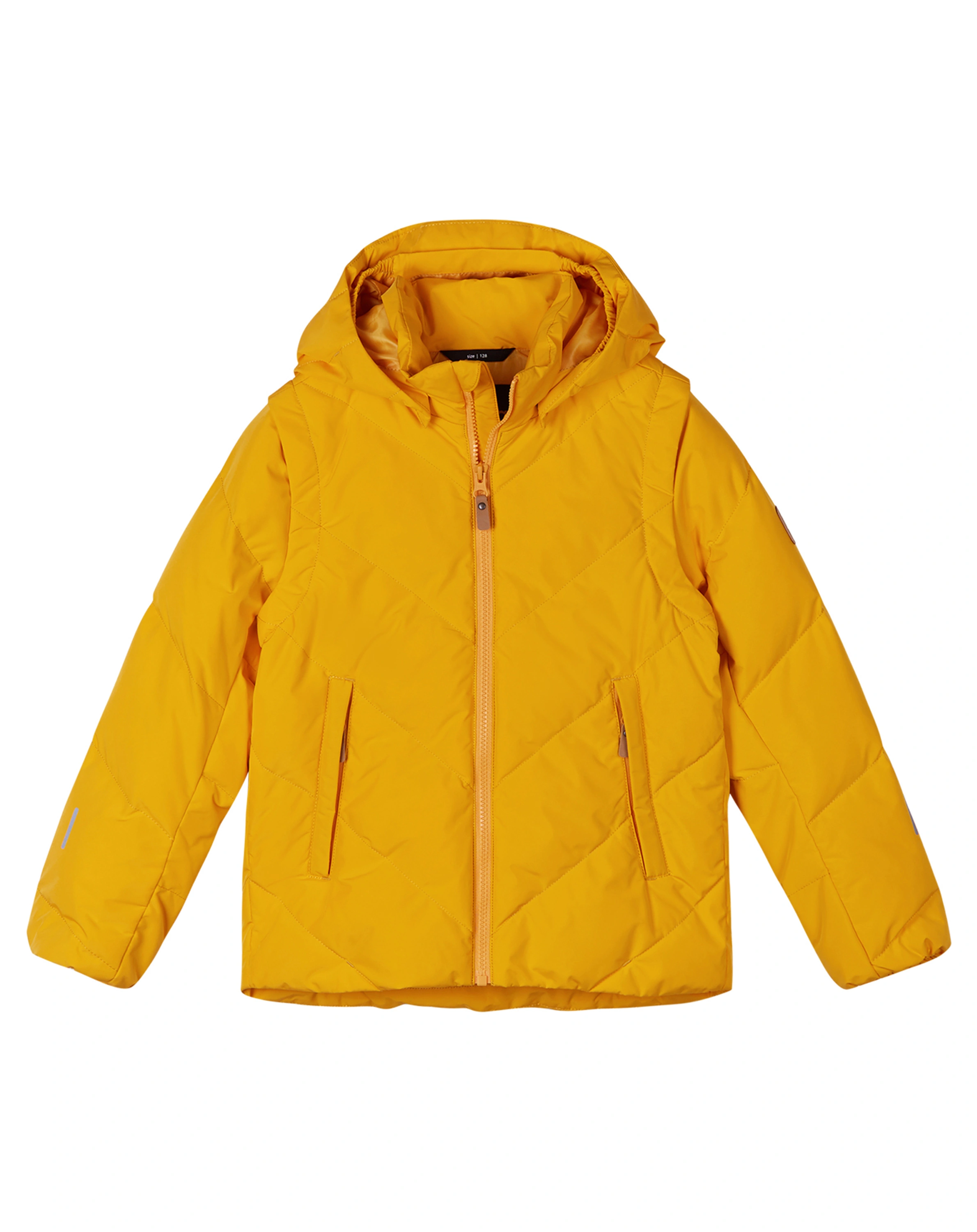 Daunen-Steppjacke POROSEIN mit Kapuze in orange yellow