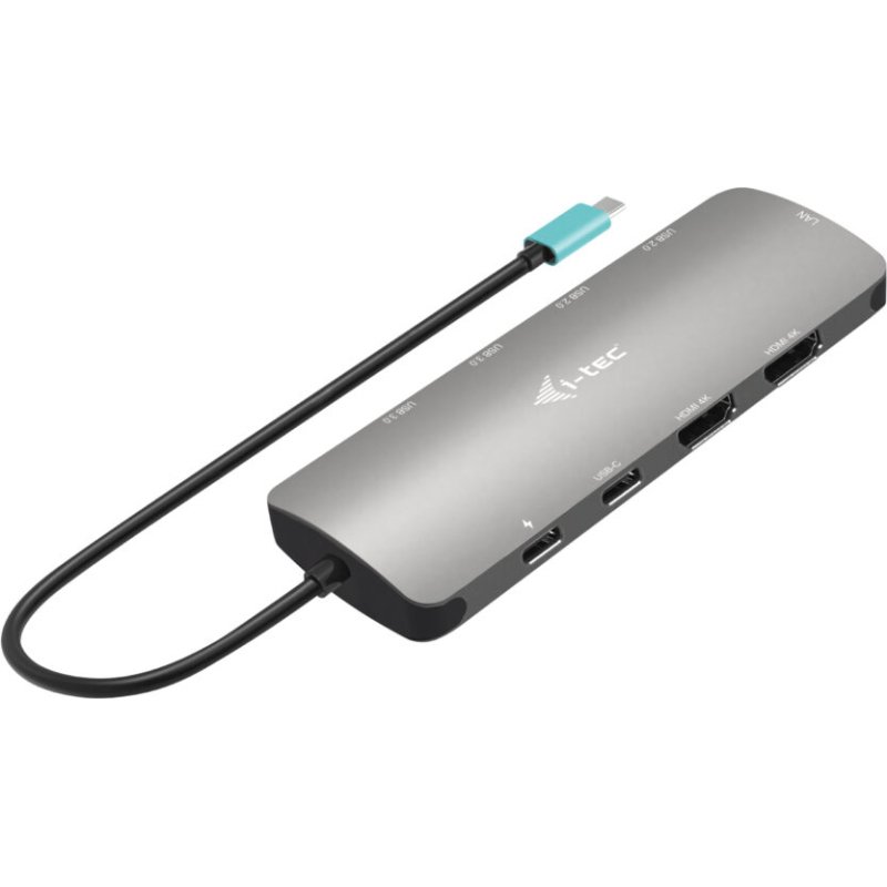 i-tec Metal USB-C Nano 2x Display Docking Station with PD 100 W + Charger 100W
