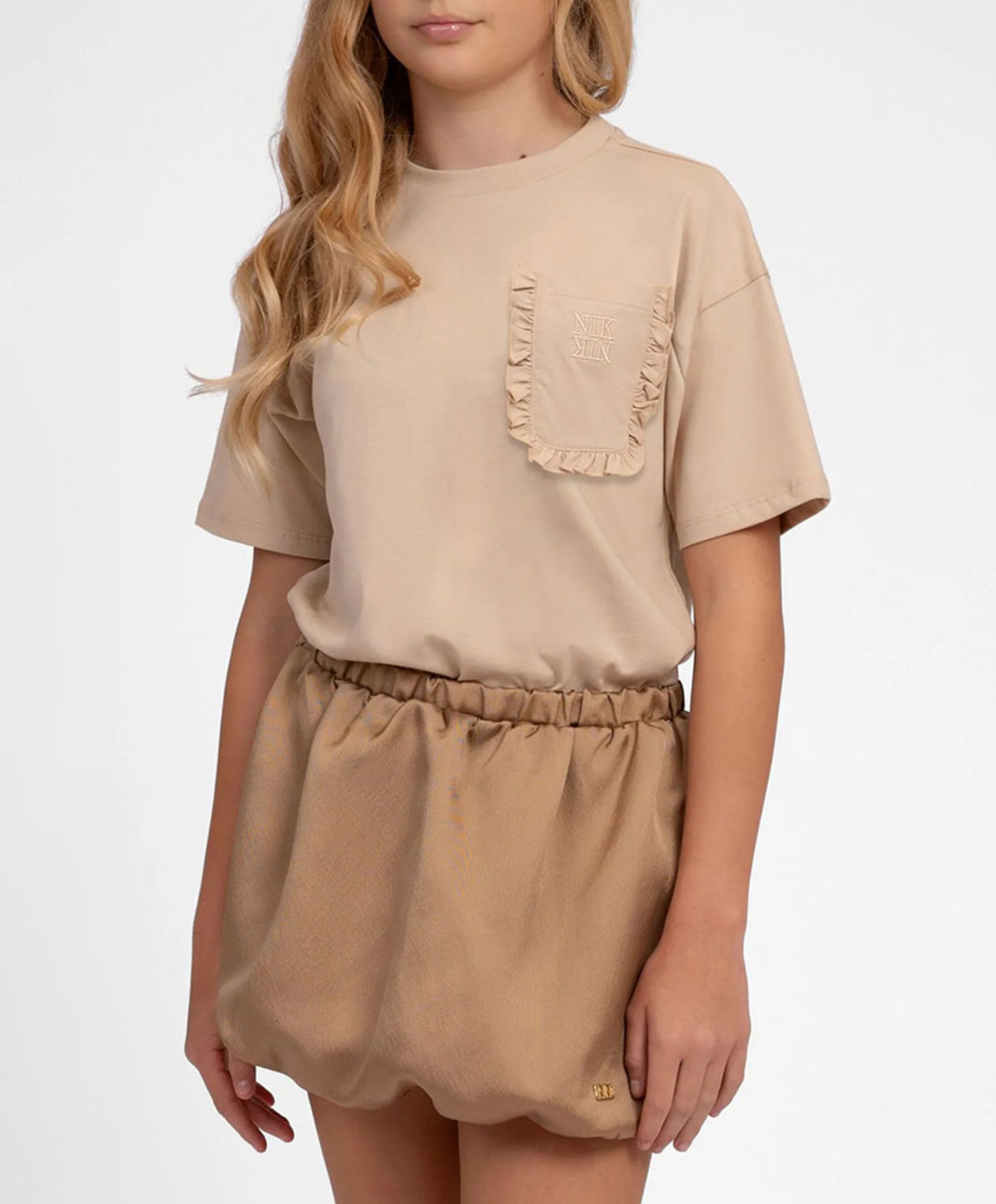 NIK & NIK Meisjes T-shirt bruin
