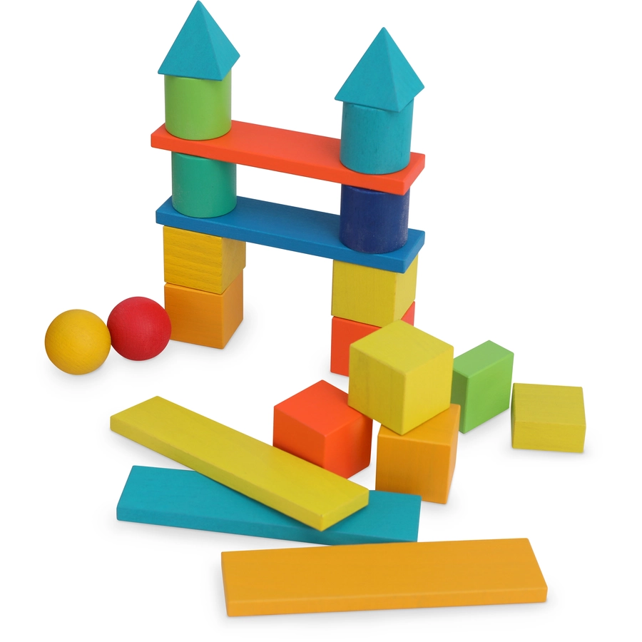 Kinderfeets® Holzbausteine - Regenbogen