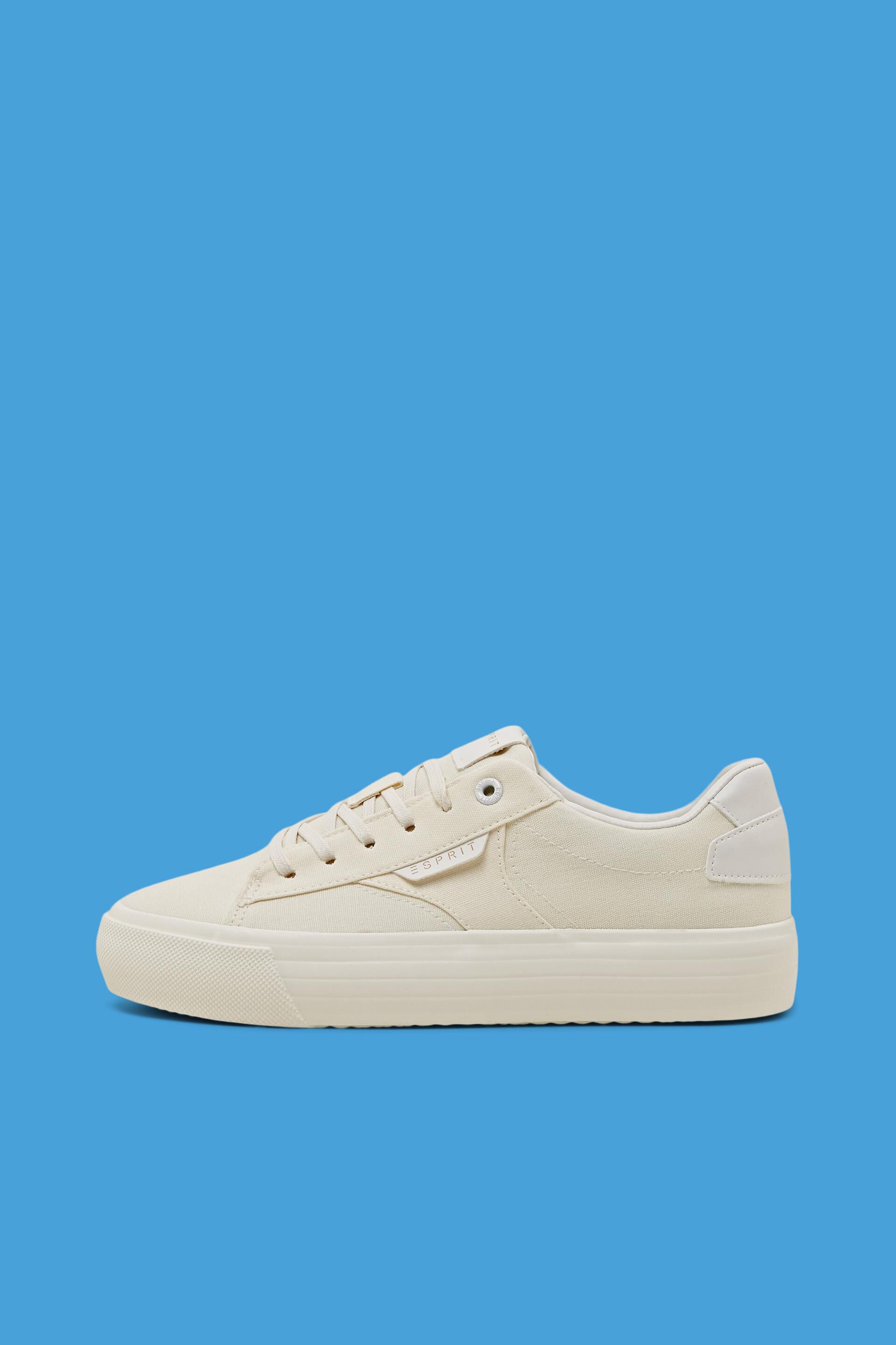 Sneakers en toile dotées d’une semelle à plateau