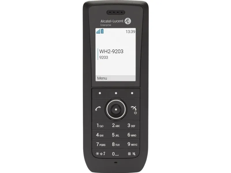 Alcatel-Lucent 8158s WLAN - Trådløs digitaltelefon - DECT / IEEE 802.11a/b/g/n (Wi-Fi) - SIP - sort