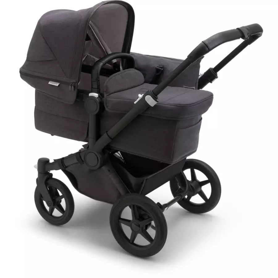 bugaboo Kombikinderwagen Donkey 5 Mineral Mono Complete BlackWashed Black