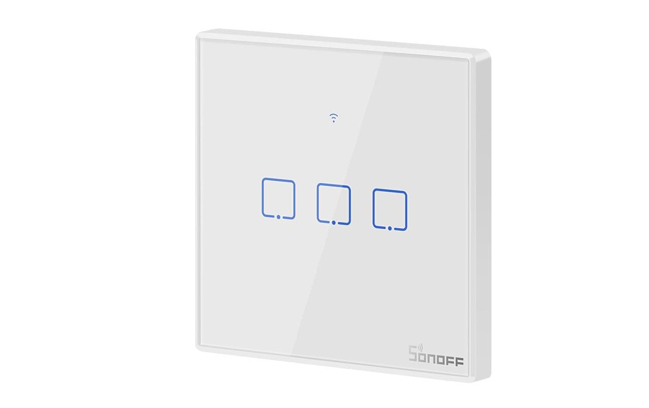 Lichtschalter T2EU3C-TX WiFi-RF, 3-fachIntelligenter 3-gang Wand-Schalter