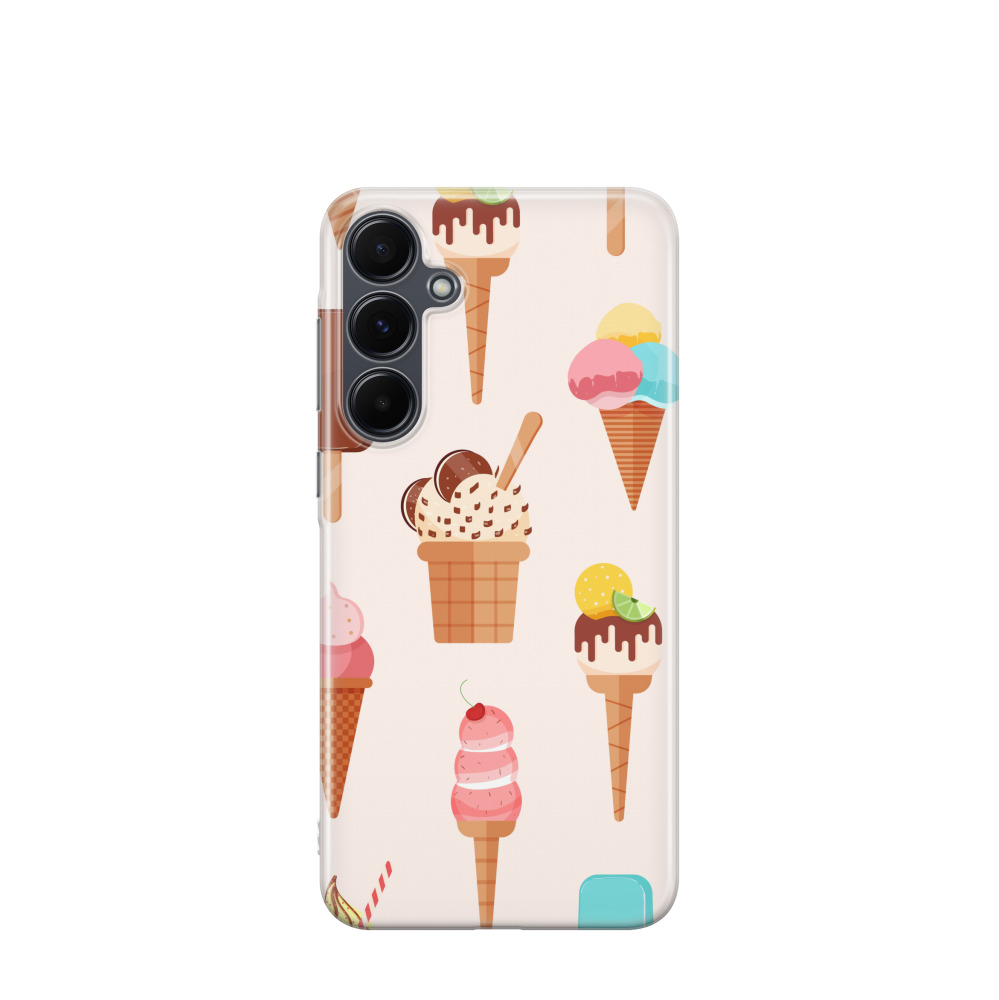 Samsung Galaxy A55 Gummi Hülle Gelato Fiesta - Versch. Farben