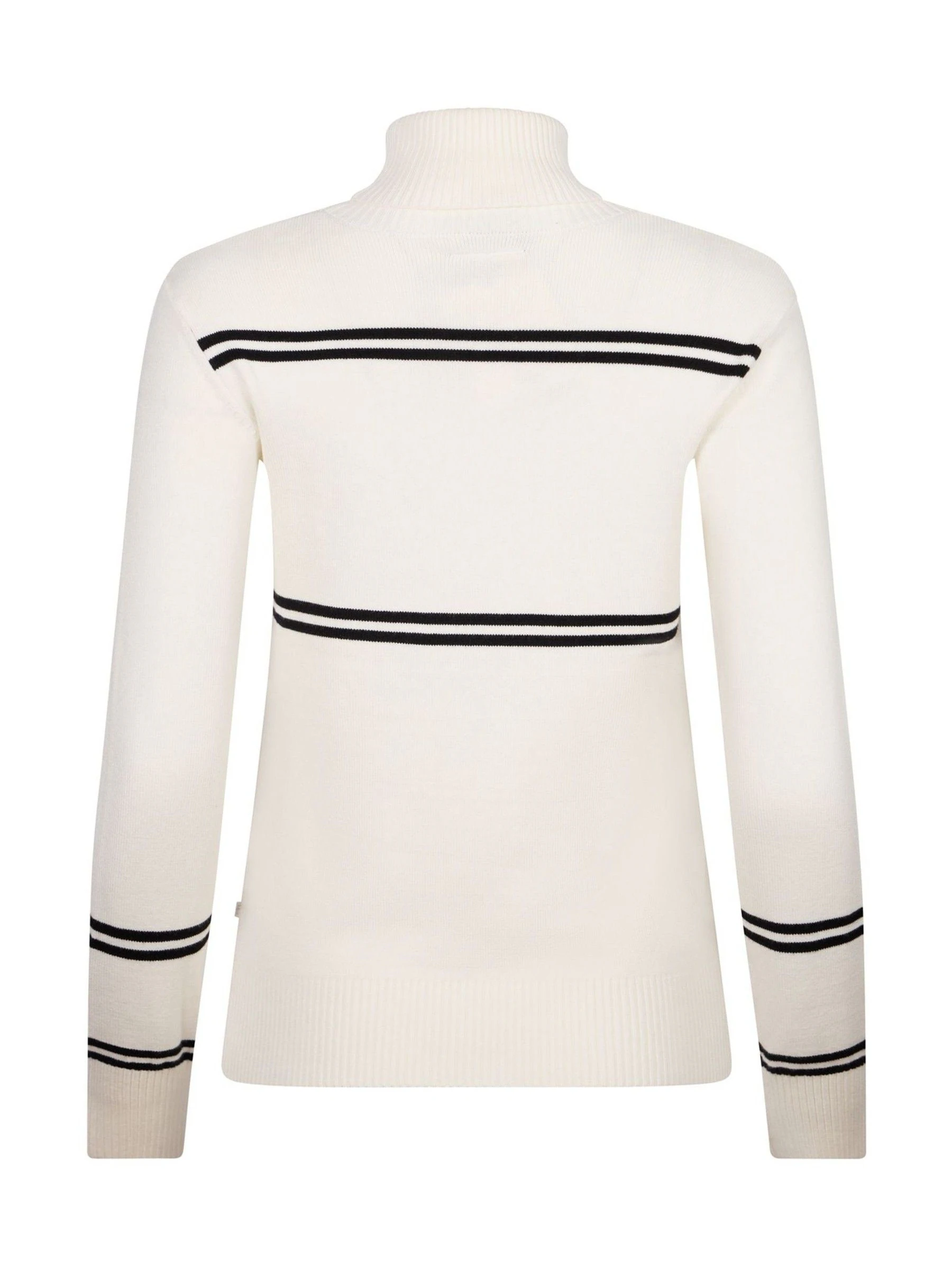 Crème - The Little Tailor 'Les Alps' Slim fit Crème lichte ski-Kerstmis Trui
