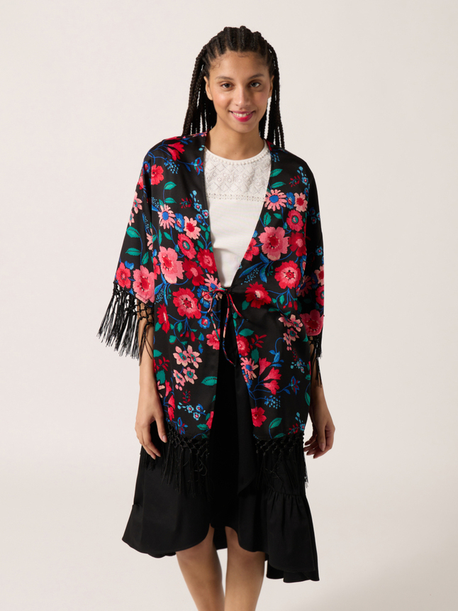 Kimono détail franges