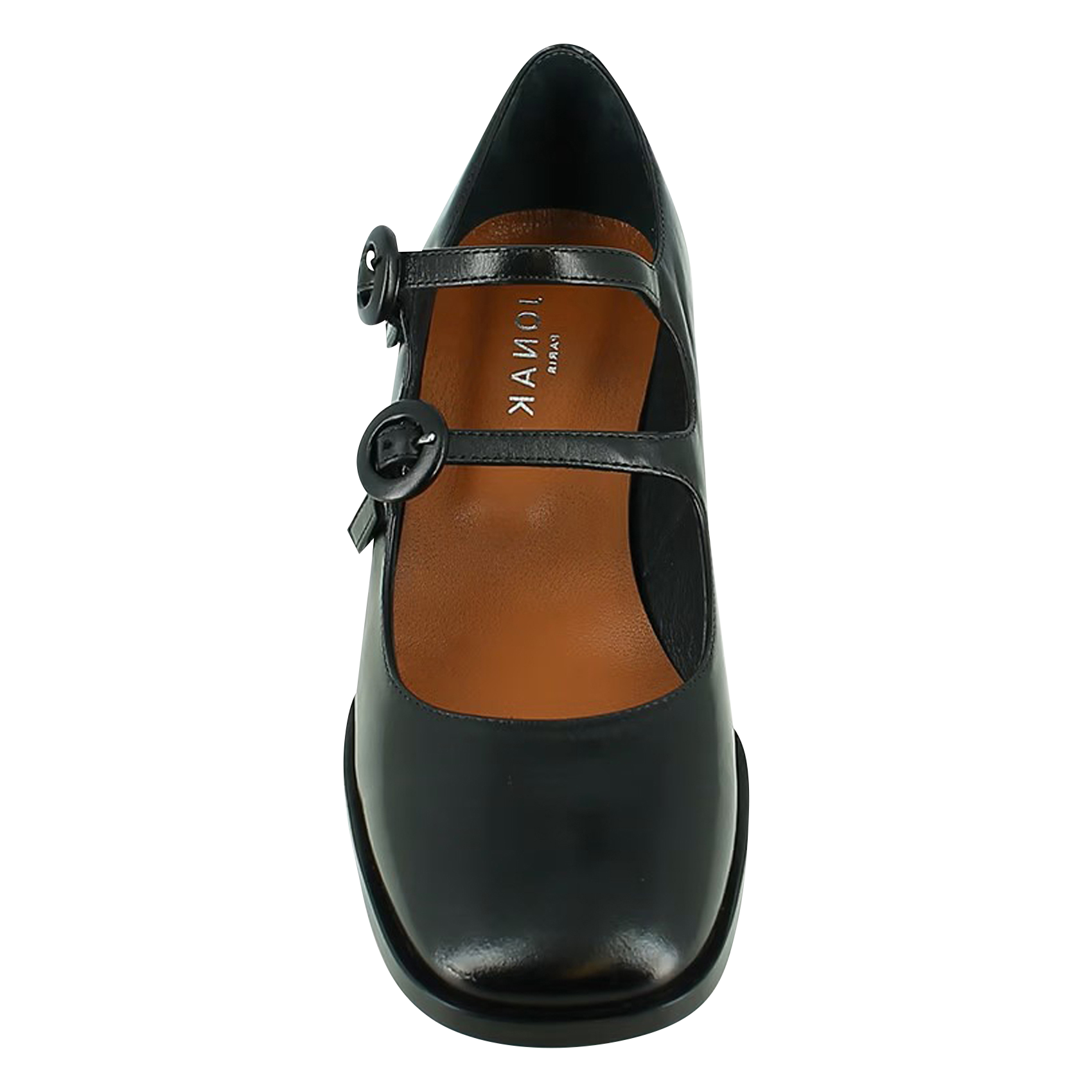 DELOU - Babies en cuir | Noir