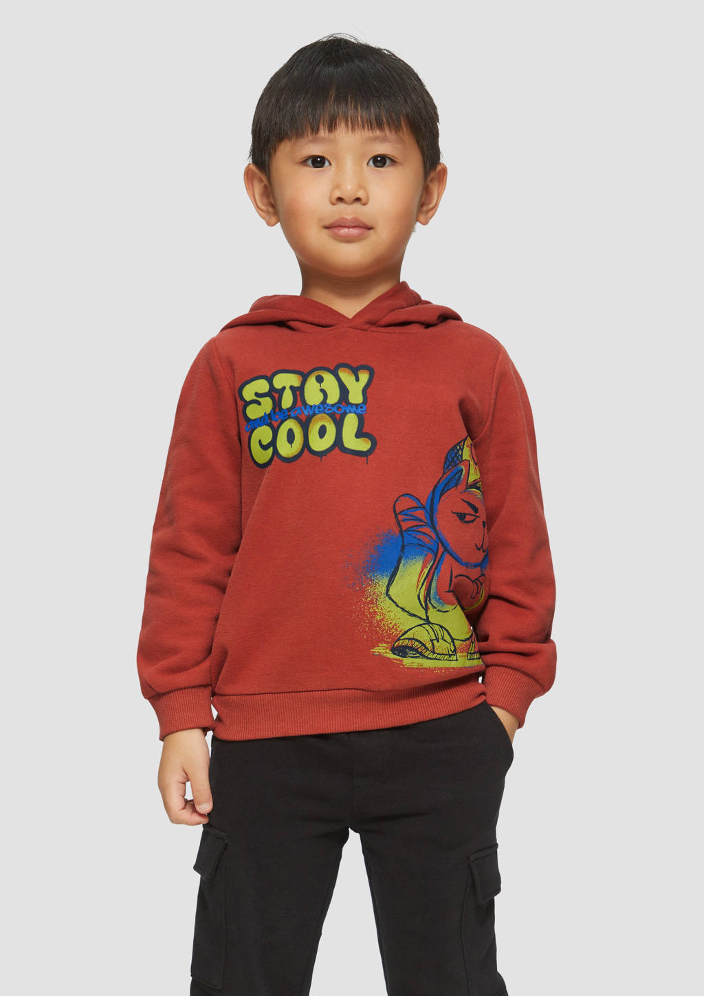 s.Oliver hoodie roodbruin
