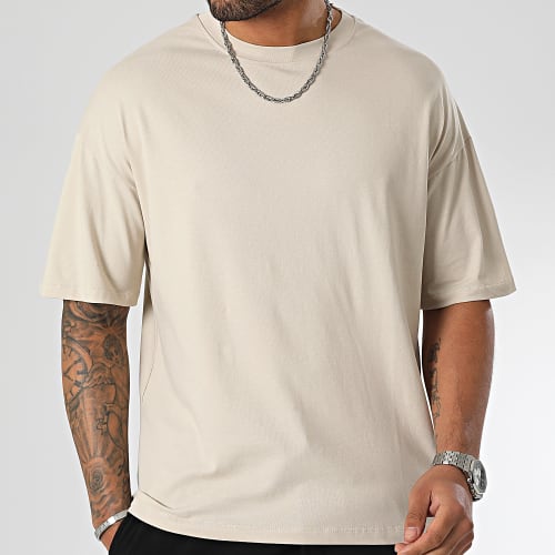 Tee Shirt Oversize Large 0104 Beige