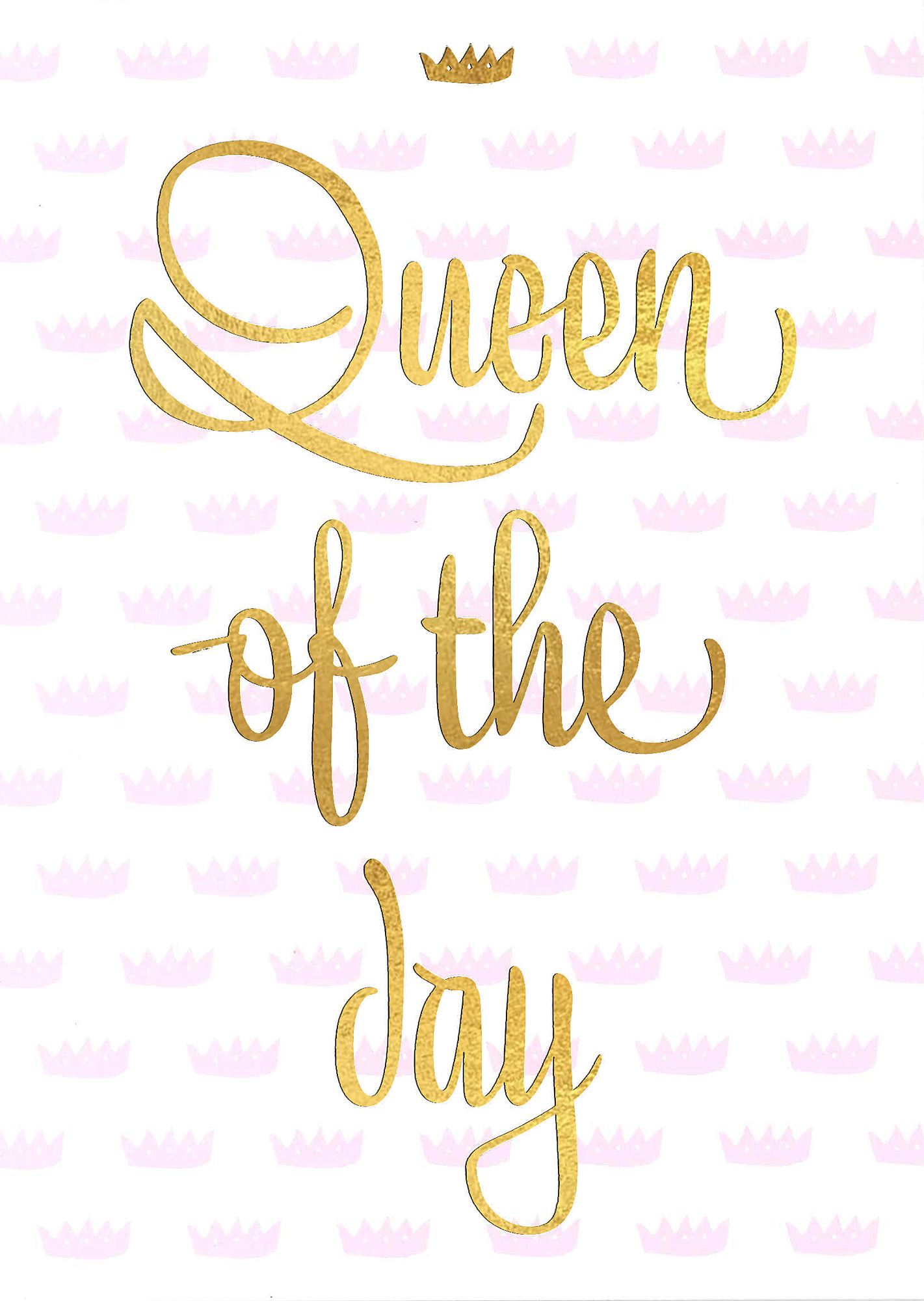 Postkarte 'Queen of the day' günstig bestellen