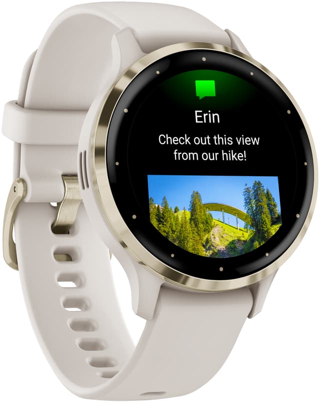 Garmin Venu 3S smartwatch (elfenben)