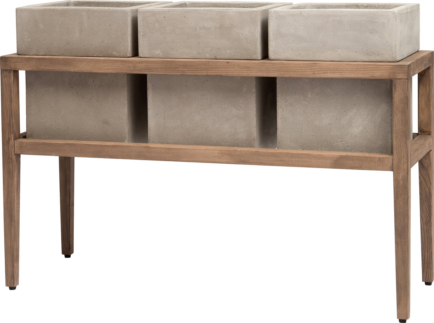 Intratuin plantenbak op poten Bob grijs 100 x 35 x 71 cm