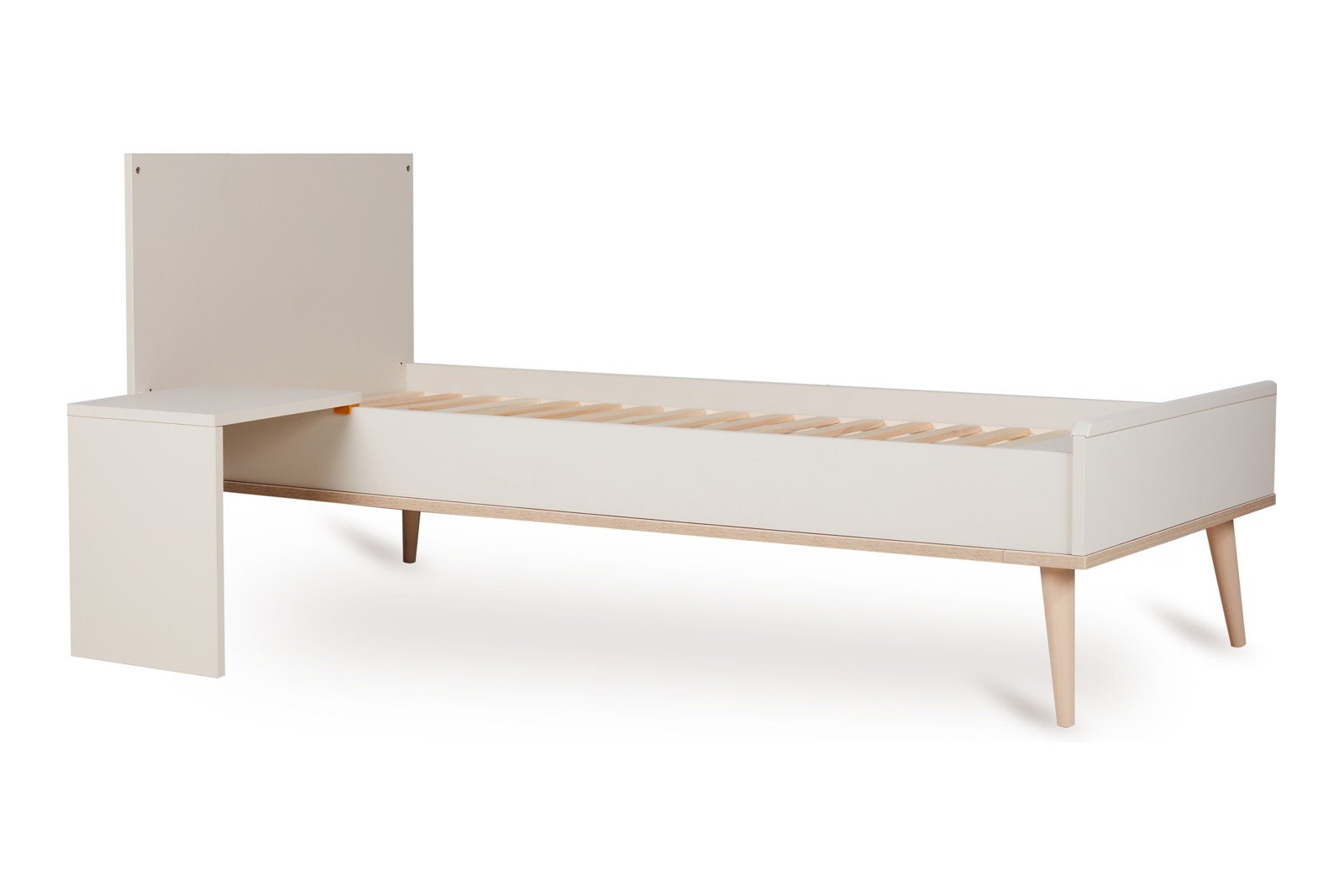 Flow Junior Kit Junior kit i heltre bøk/melamin til Flow vokseseng. Clay/bøk 70x170 cm.