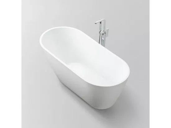 Baignoire îlot design ovale OPRAH blanche 170 cm