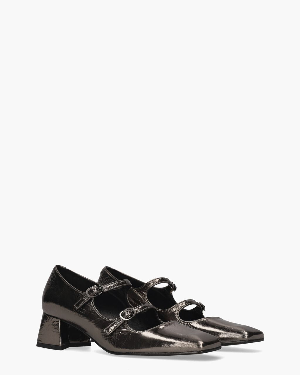 Zinda 2896 Zilvergrijs Dames Gespschoenen