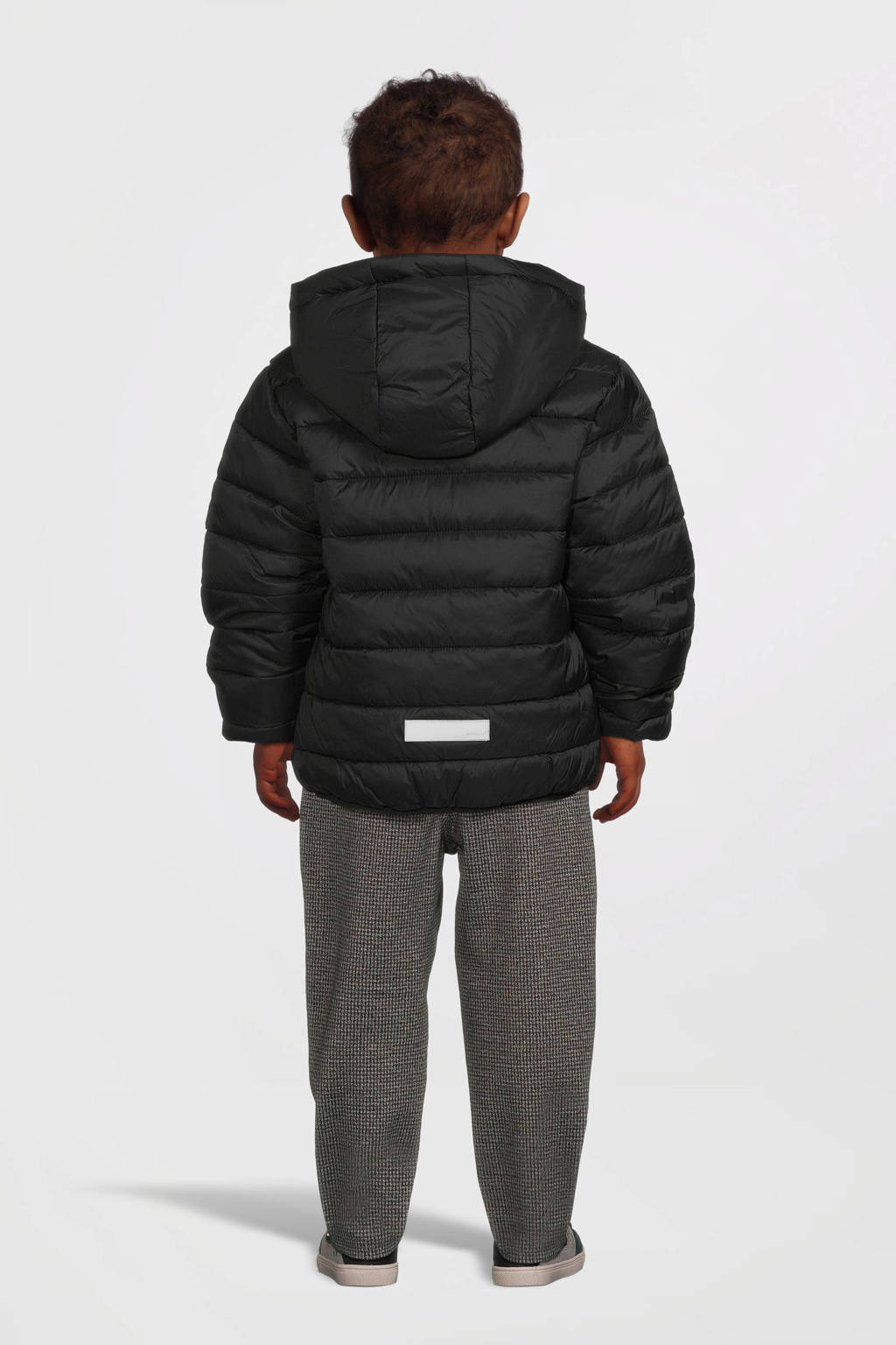 NAME IT gewatteerde winterjas NMMMONAY zwart