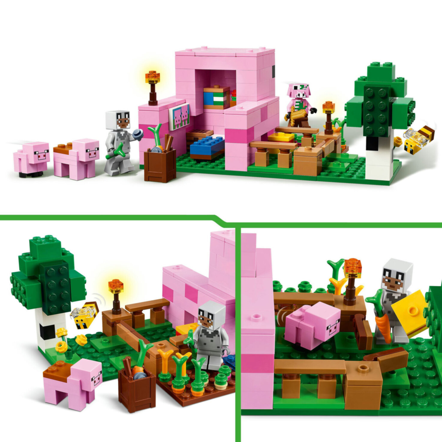 LEGO® Minecraft 21268 Das Babyschwein-Haus ab 7 Jahren