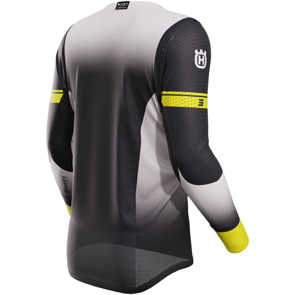 Shot - Maillot Aerolite Husqvarna 2024 - Edition Limitée Noir / Blanc