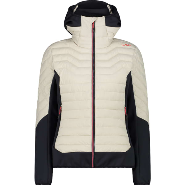 Veste de ski CMP WOMAN UNLIMITECH DOWN JACKET FIX HOOD VANIGLIA