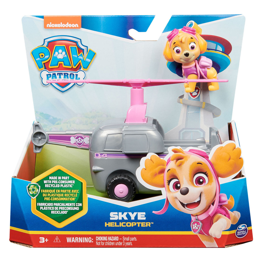PAW Patrol Voertuig met Speelfiguur - Skye's Helikopter