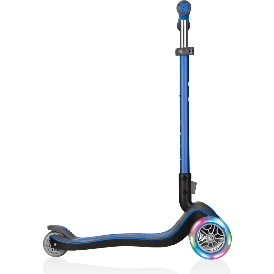 GLOBBER Scooter ELITE DELUXE LIGHTS mit Leuchtrollen, navy-blau