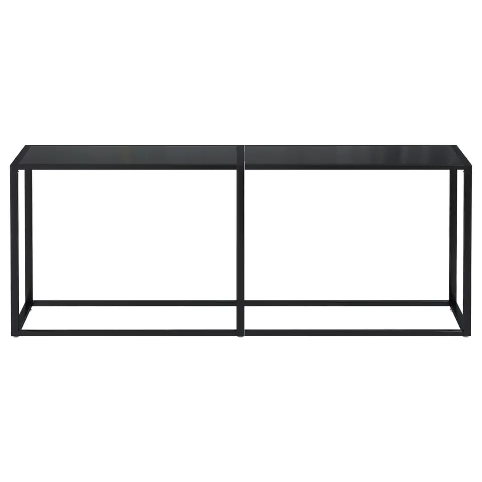 vidaXL - Wandtafel - Zwart - Glas