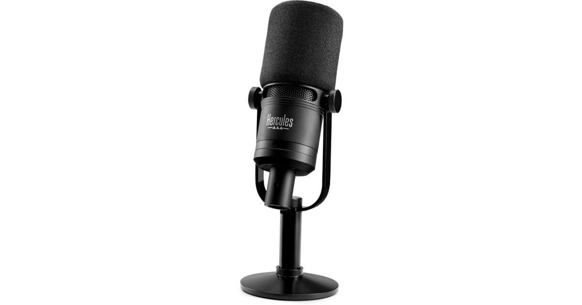 HerculesStream Essentials Kit mengpaneel  (Zwart, Stream 200 XLR + HXD-700)