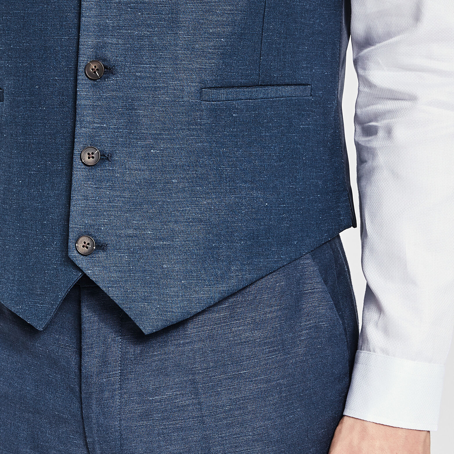 Gilet de costume Bleu