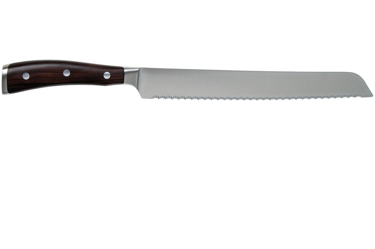 Wüsthof Ikon dubbel gekarteld broodmes 23 cm, 1010531123