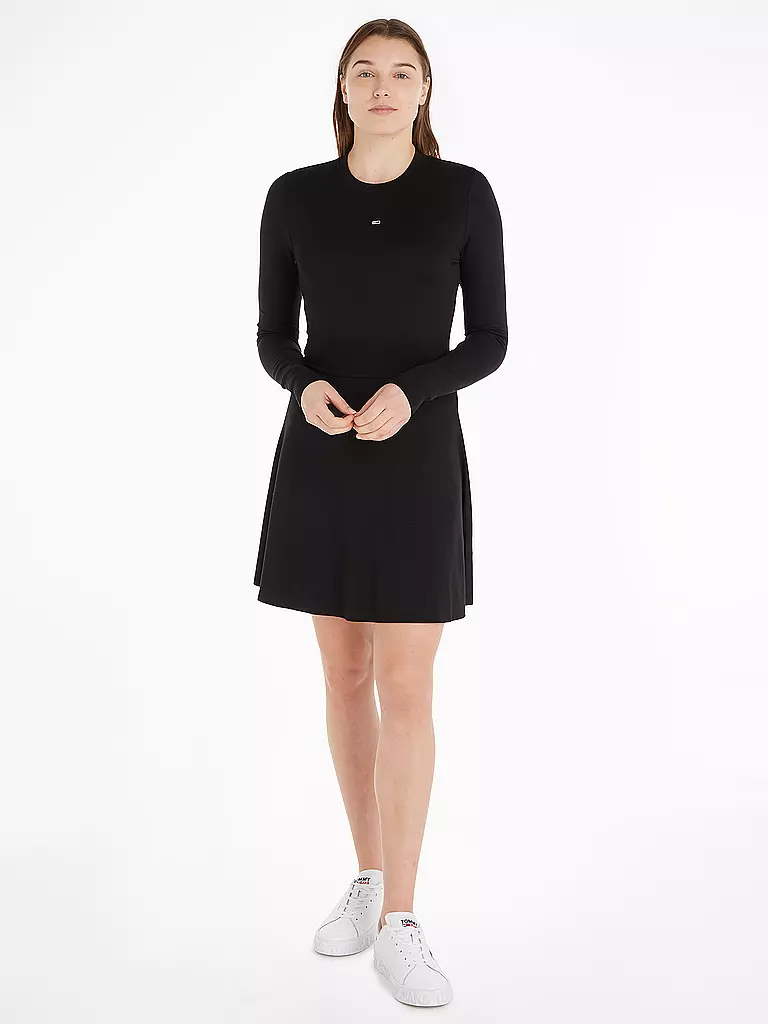 TOMMY JEANS Jerseykleid schwarz