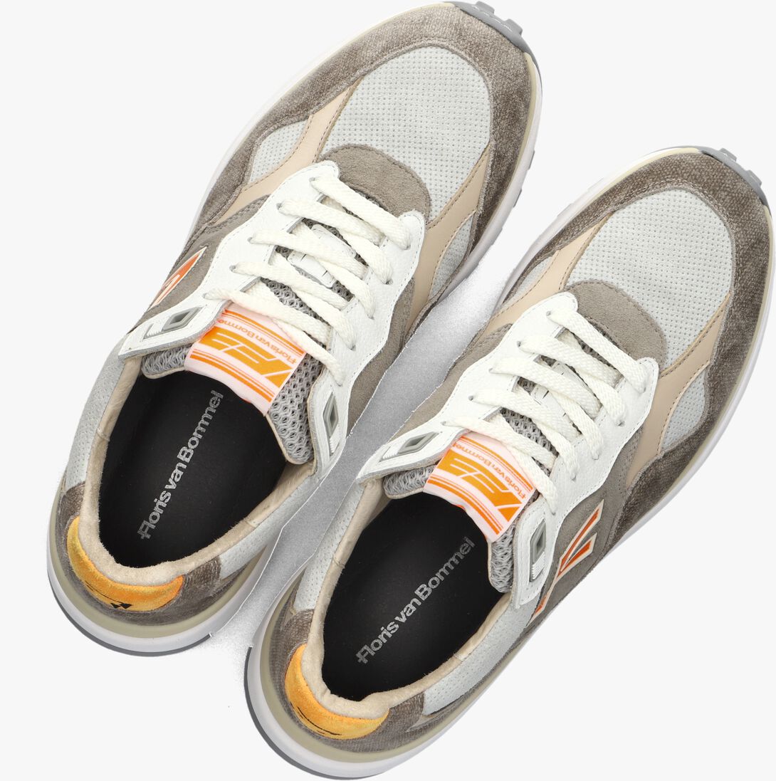 grijze floris van bommel lage sneakers sfm-10238 de gripper