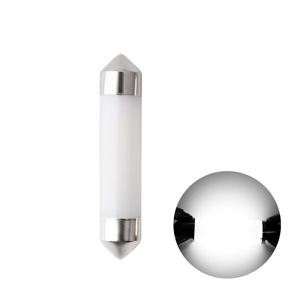(39mm) LED Soffitte Auto Licht Innenraum Beleuchtung COB Glühbirne Lese Lampe - Weiss