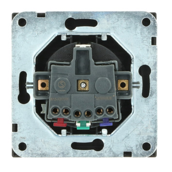 GAMMA Denali Enkel Geaard Stopcontact Mat Zwart
