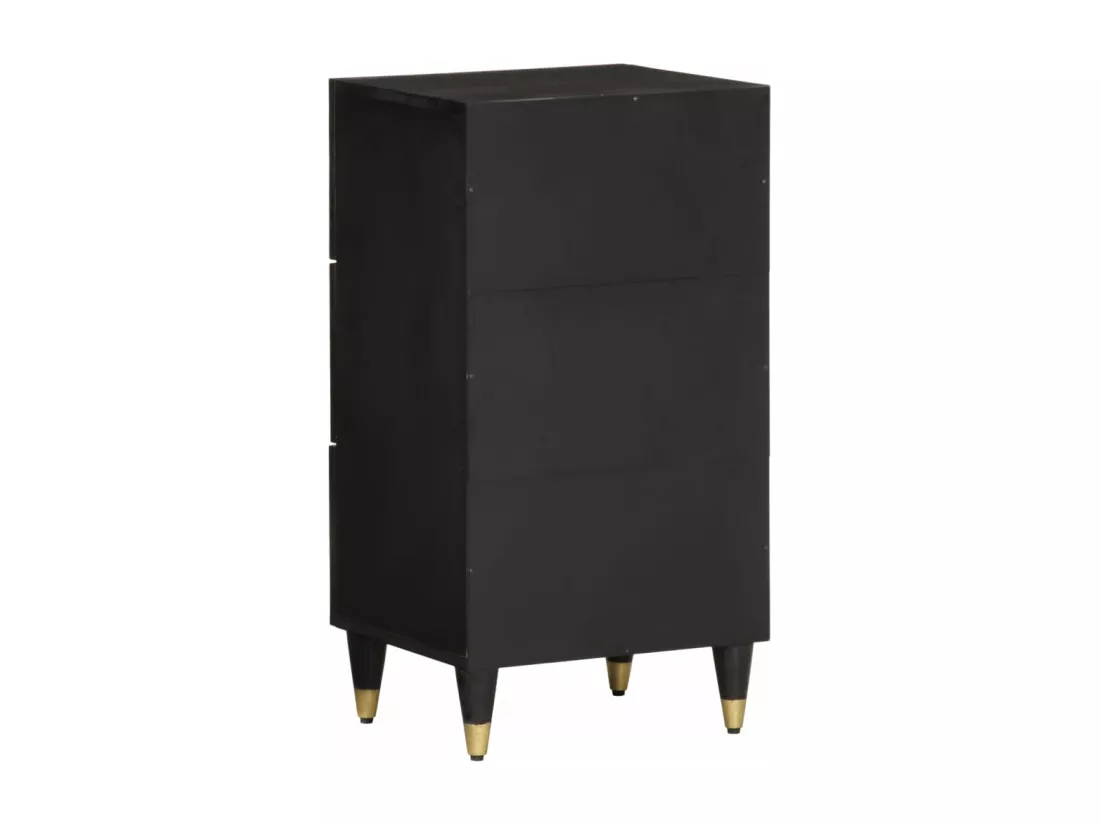 Armoire latérale 40x33x75 cm bois massif de manguier